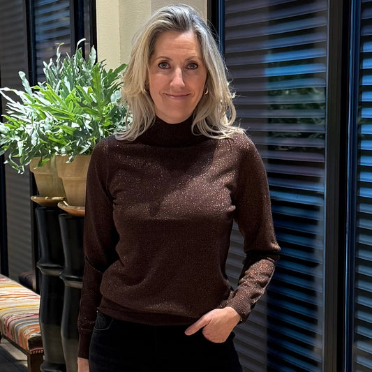 Red Button Turtle Sparkle Bruin - Peet kleding