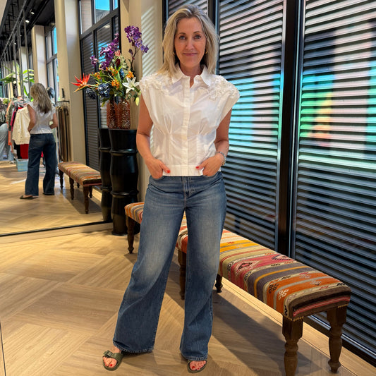 Copenhage Muse Blouse Vatan Wit - Peet kleding