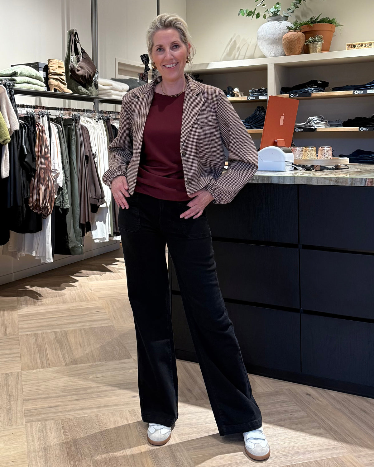 Korte Blazer Lola Ruit - Peet kleding