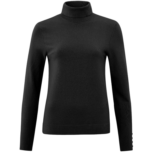 Yaya Turtleneck Top Zwart - Peet kleding