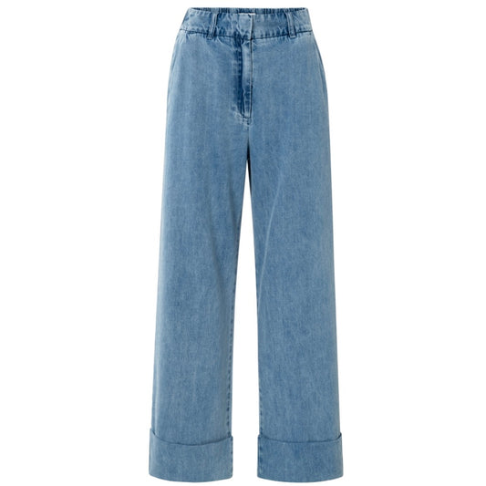 Yaya High Waist Jeans Lichtblauw - Peet kleding