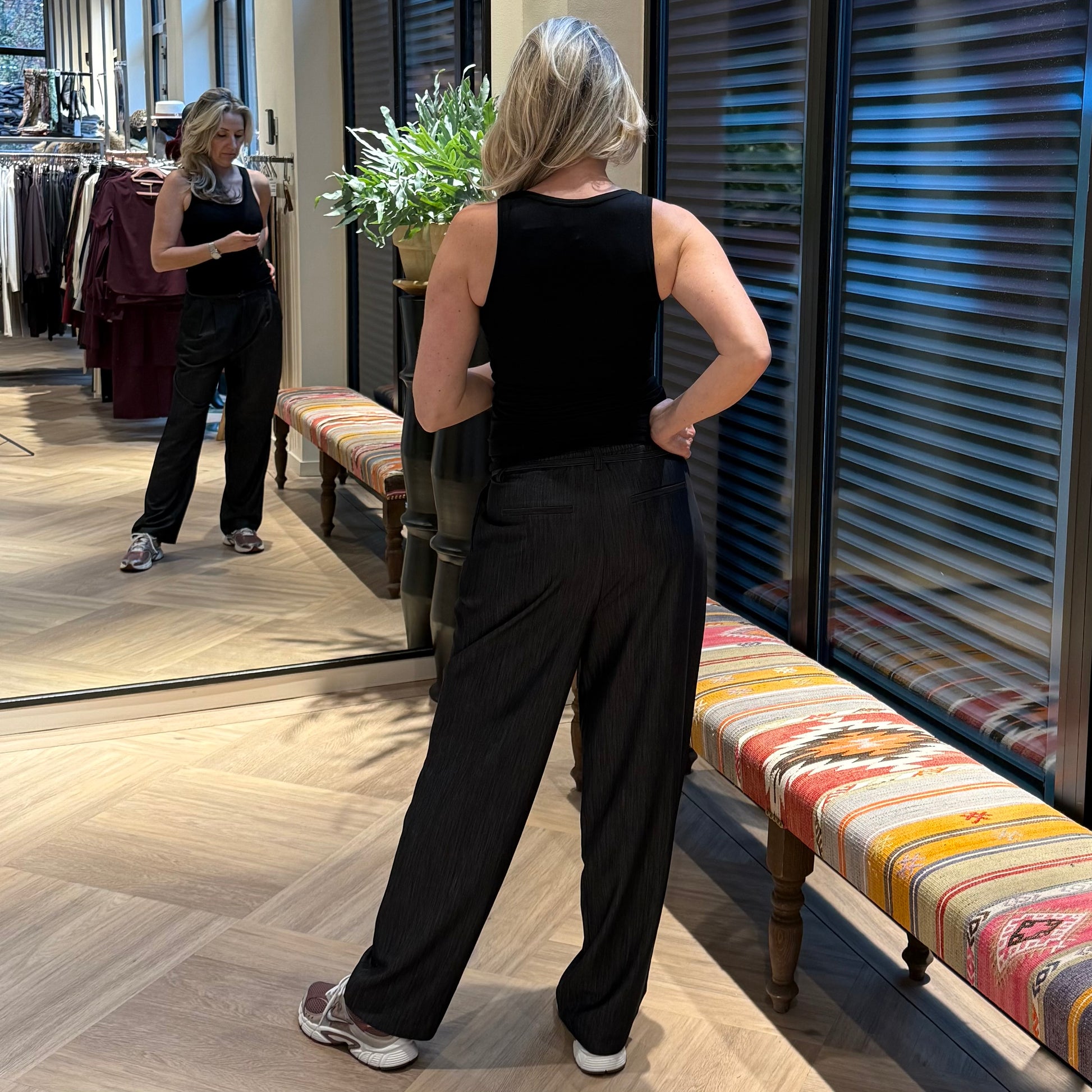 Ichi Singlet Zola Zwart - Peet kleding