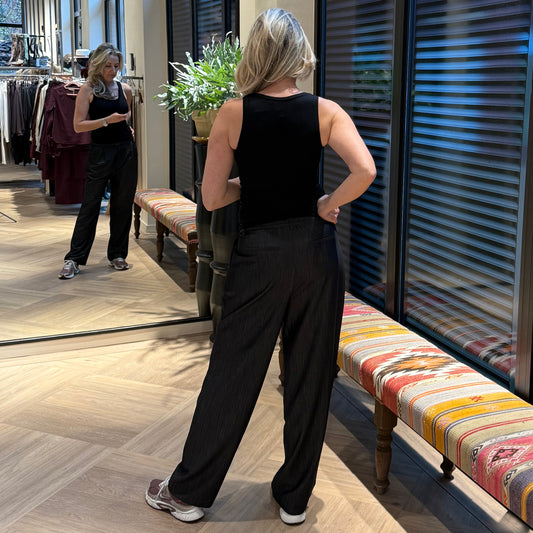 Ichi Singlet Zola Zwart - Peet kleding