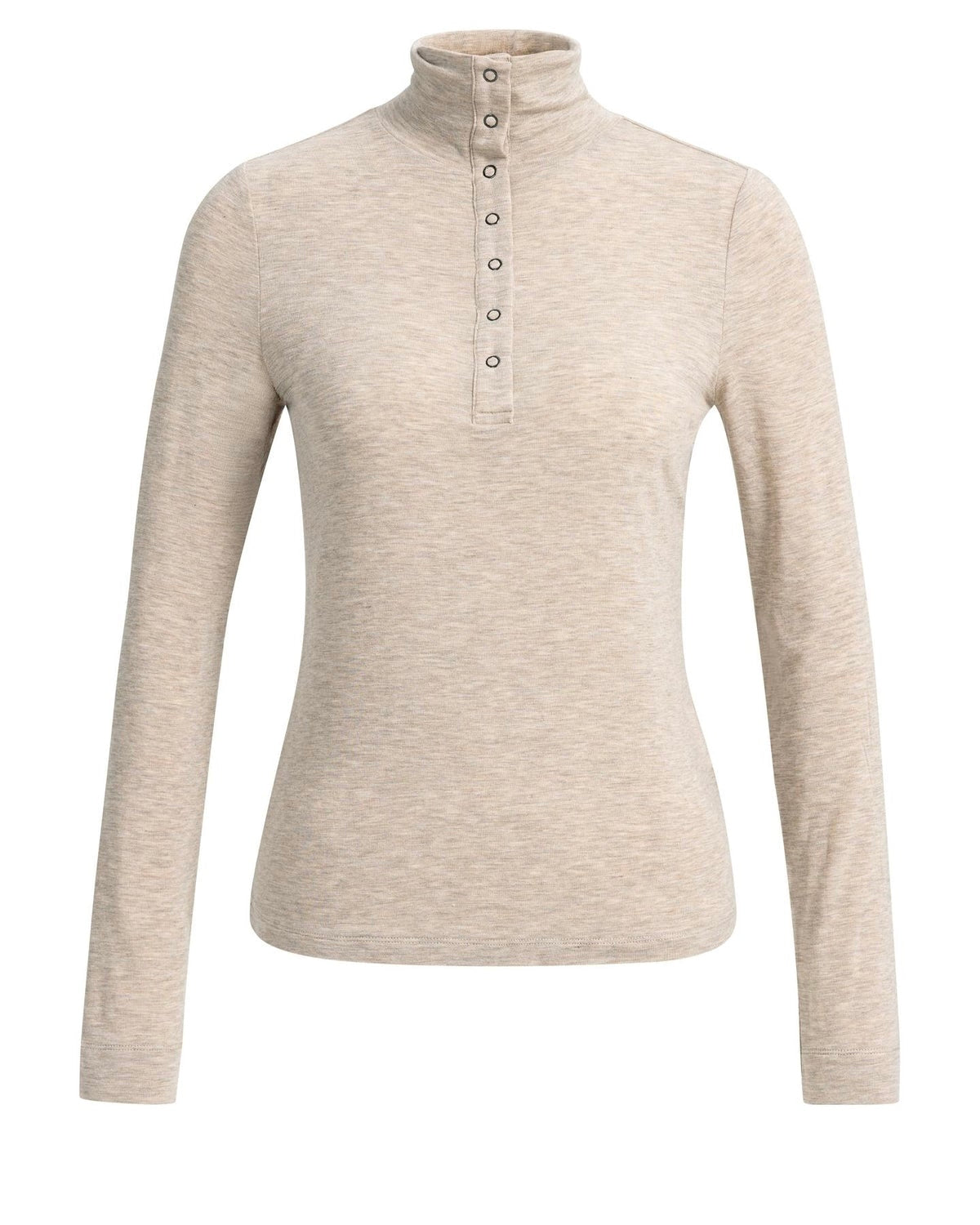 Yaya Turtle Cashmere Beige Melange - Peet kleding