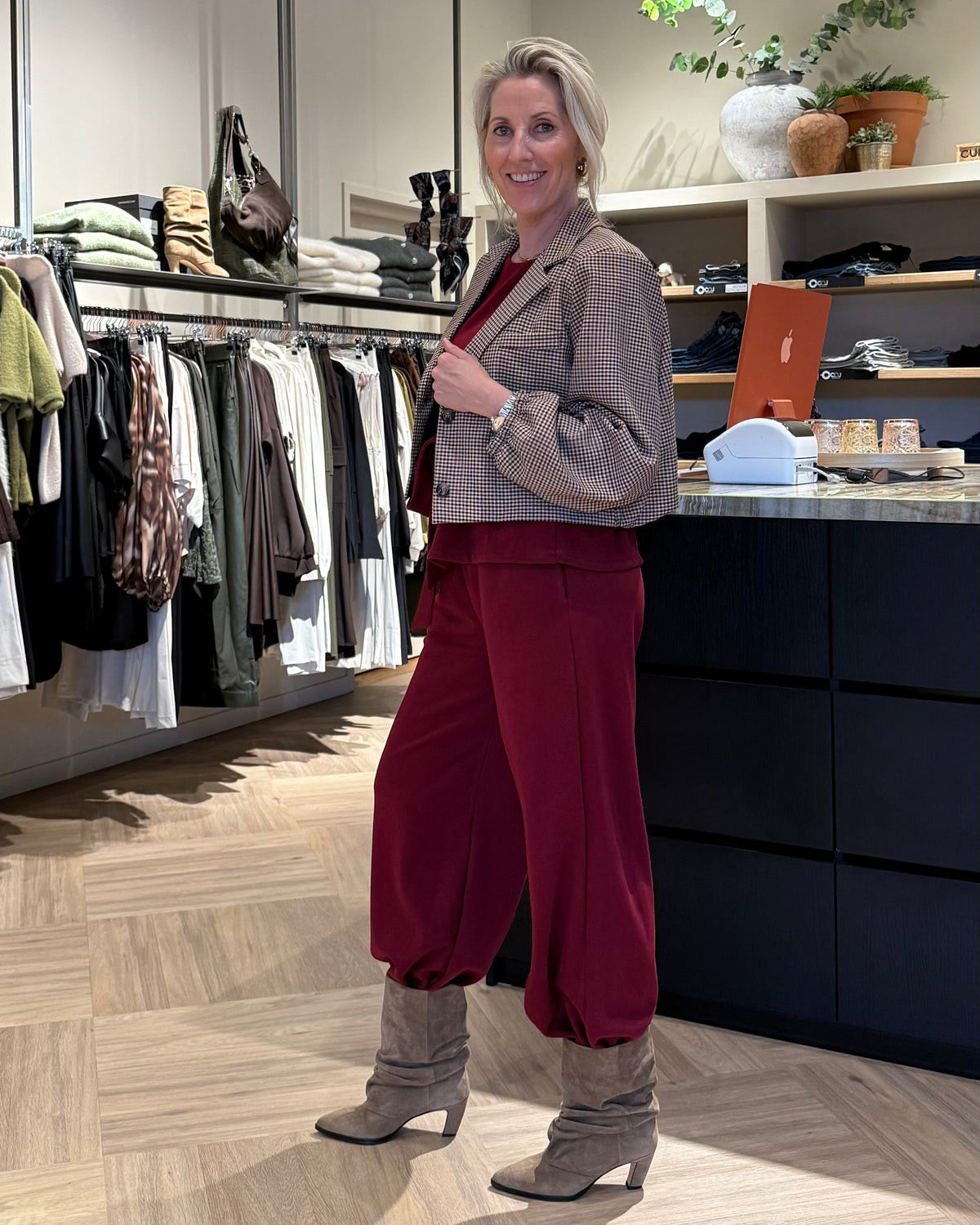 Korte Blazer Lola Ruit - Peet kleding