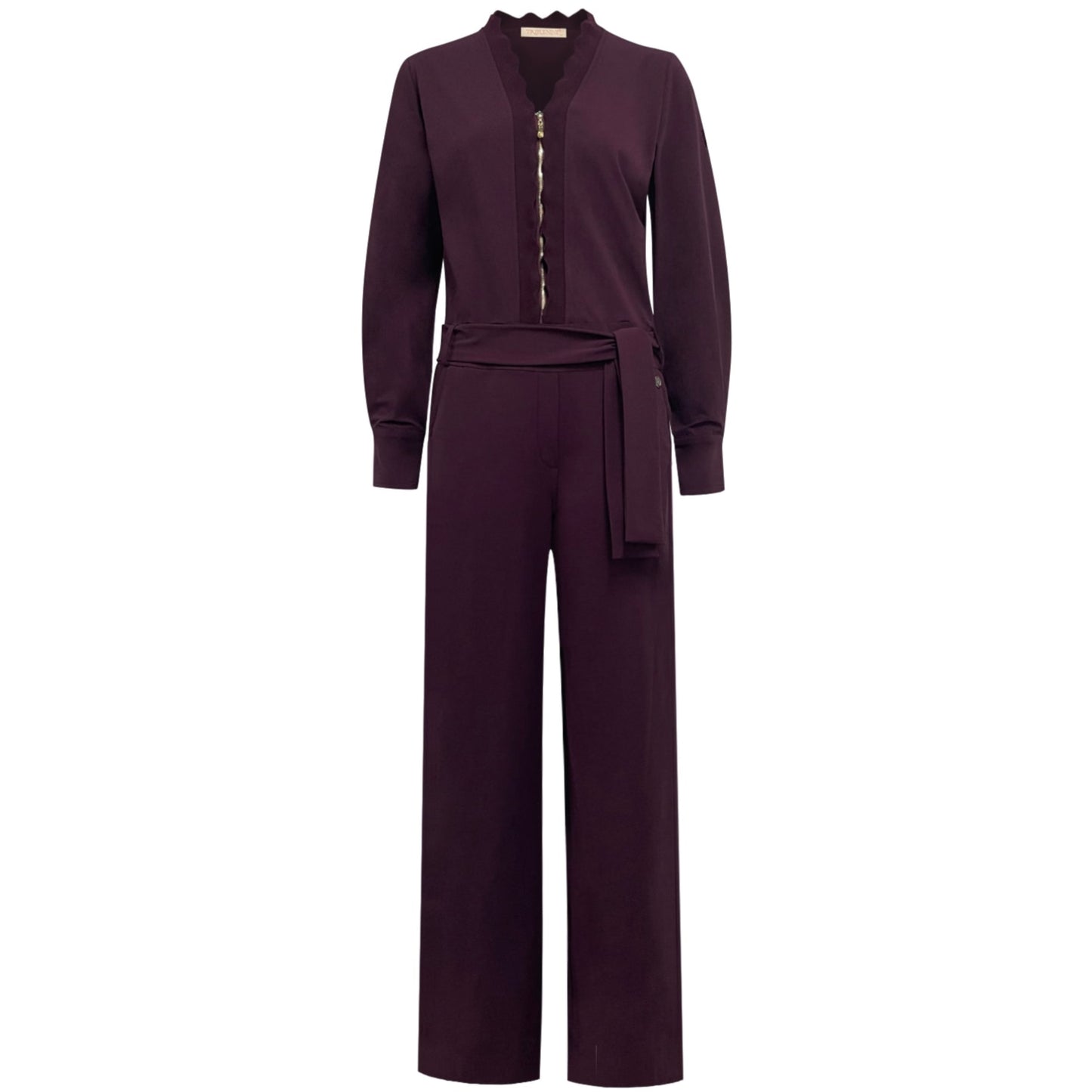 Triple Nine - Travel Jumpsuit Milana Aubergine - 51907 - Peet kleding