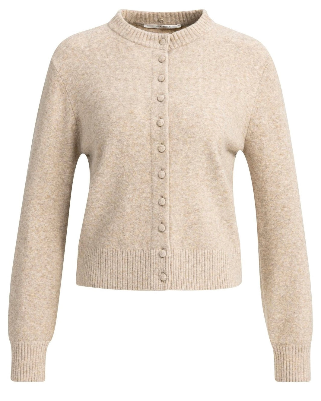 Yaya Vest Light Beige Melange - Peet kleding