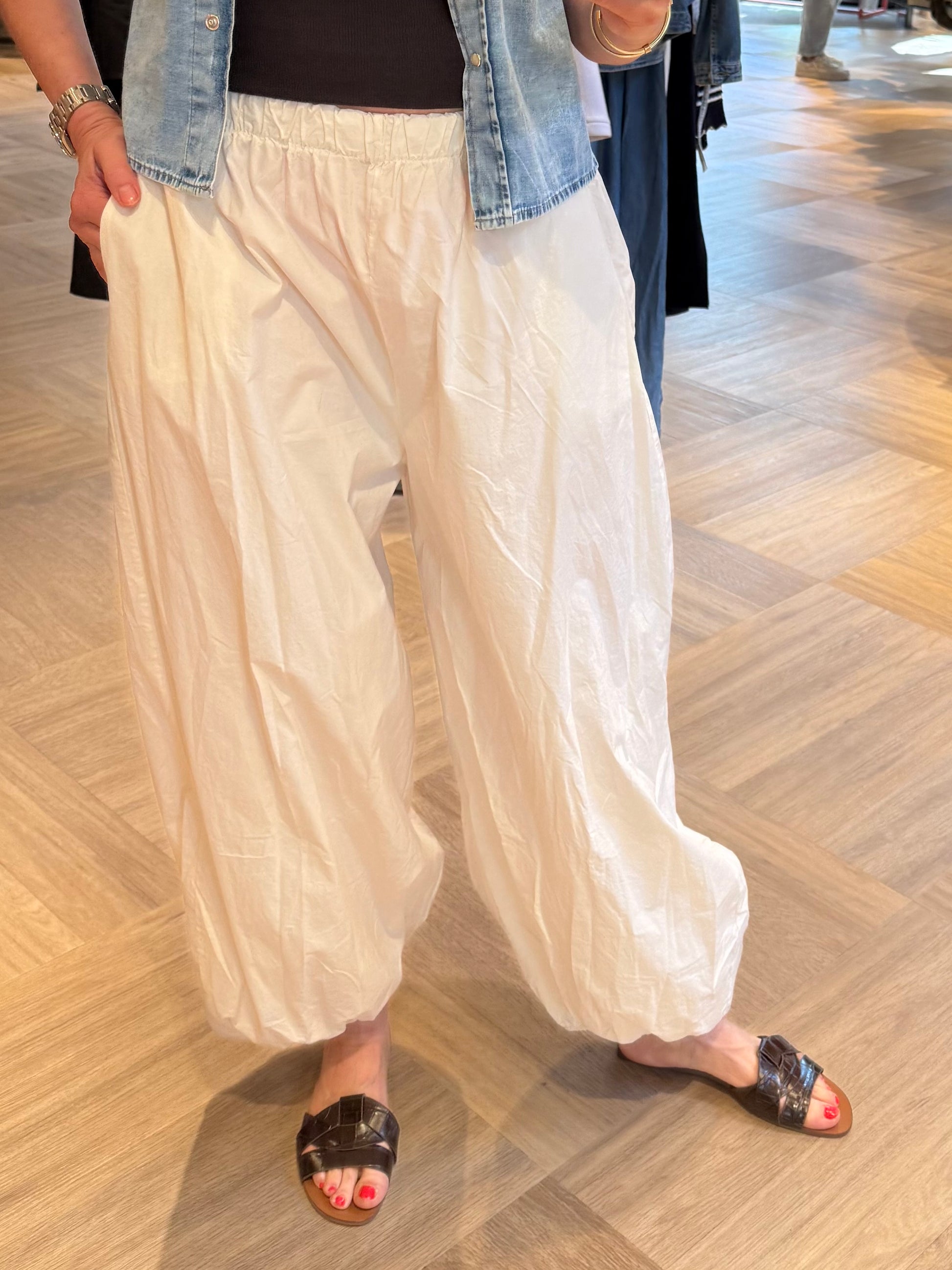 Broek Parachute Ecru - Peet kleding