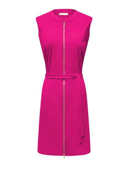 Triple Nine Travel Jurk Florence Fuchsia - 51819 - Peet kleding