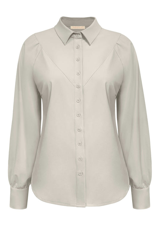 Triple Nine - Travel Blouse Moon Beige - 5919 - Peet kleding