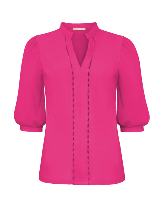Triple Nine Travel Top Malou Fuchsia - 8301 - Peet kleding