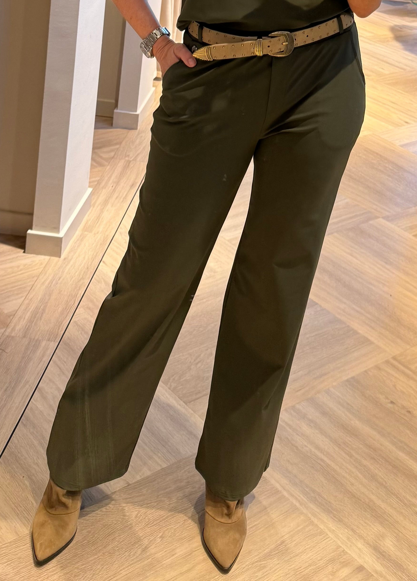 Triple Nine - Travel Broek Mirte Olijfgroen - 2701