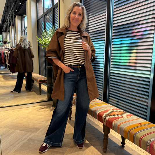 Trench Cape Jane Bruin - Peet kleding