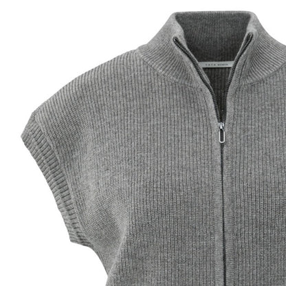 Yaya Rits Vest Taupe - Peet kleding