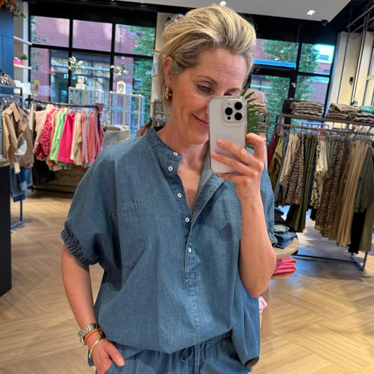 Zhrill Blouse Para Blue - Peet kleding