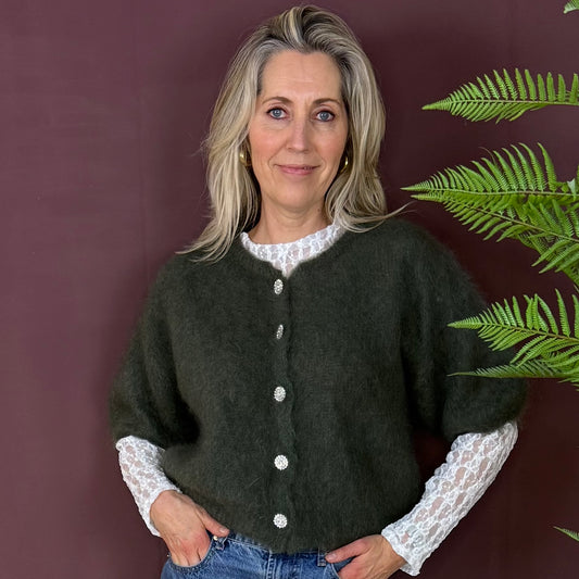 Mohair Vest Jip Army - Peet kleding