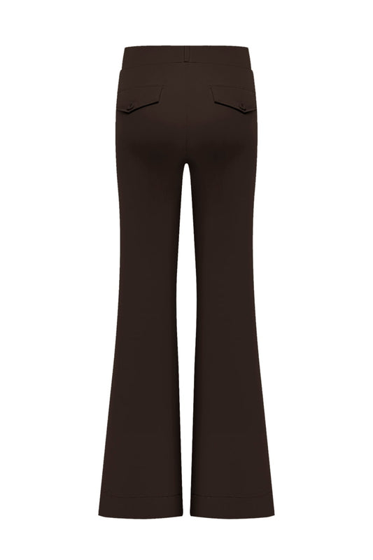 Triple Nine - Travel Broek Fleur Donkerbruin - 2301 - Peet kleding