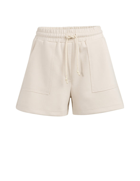 Yaya Jersey Short Creme - Peet kleding
