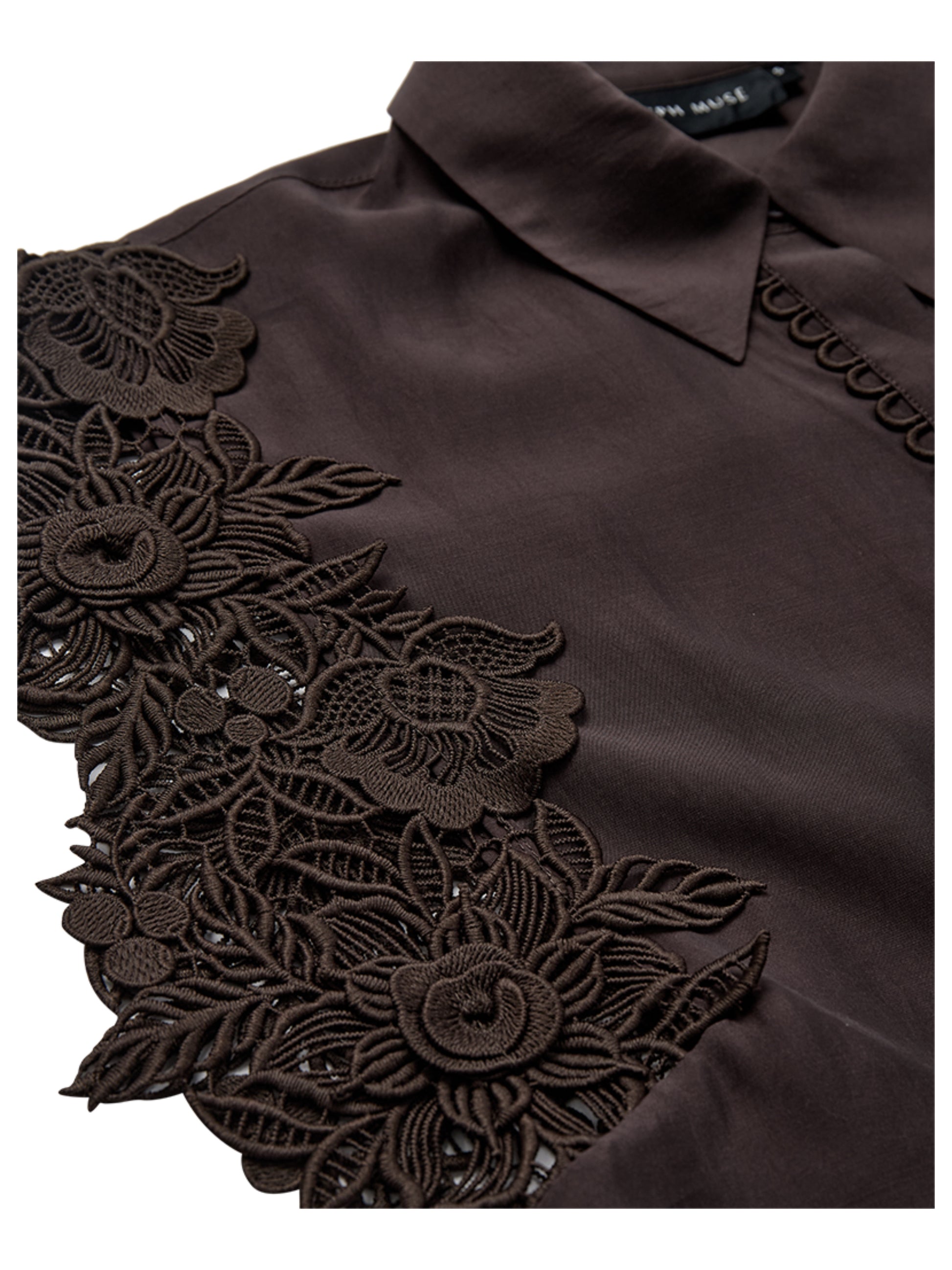 Copenhage Muse Blouse Molly Bruin - Peet kleding