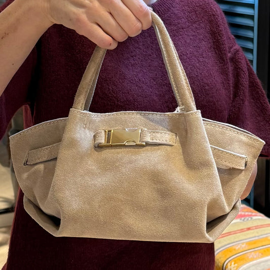 Handtas Leonie Suede Zand - Peet kleding