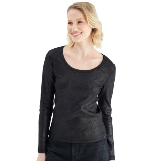 COJ Tee Dora Zwart Glans - Peet kleding