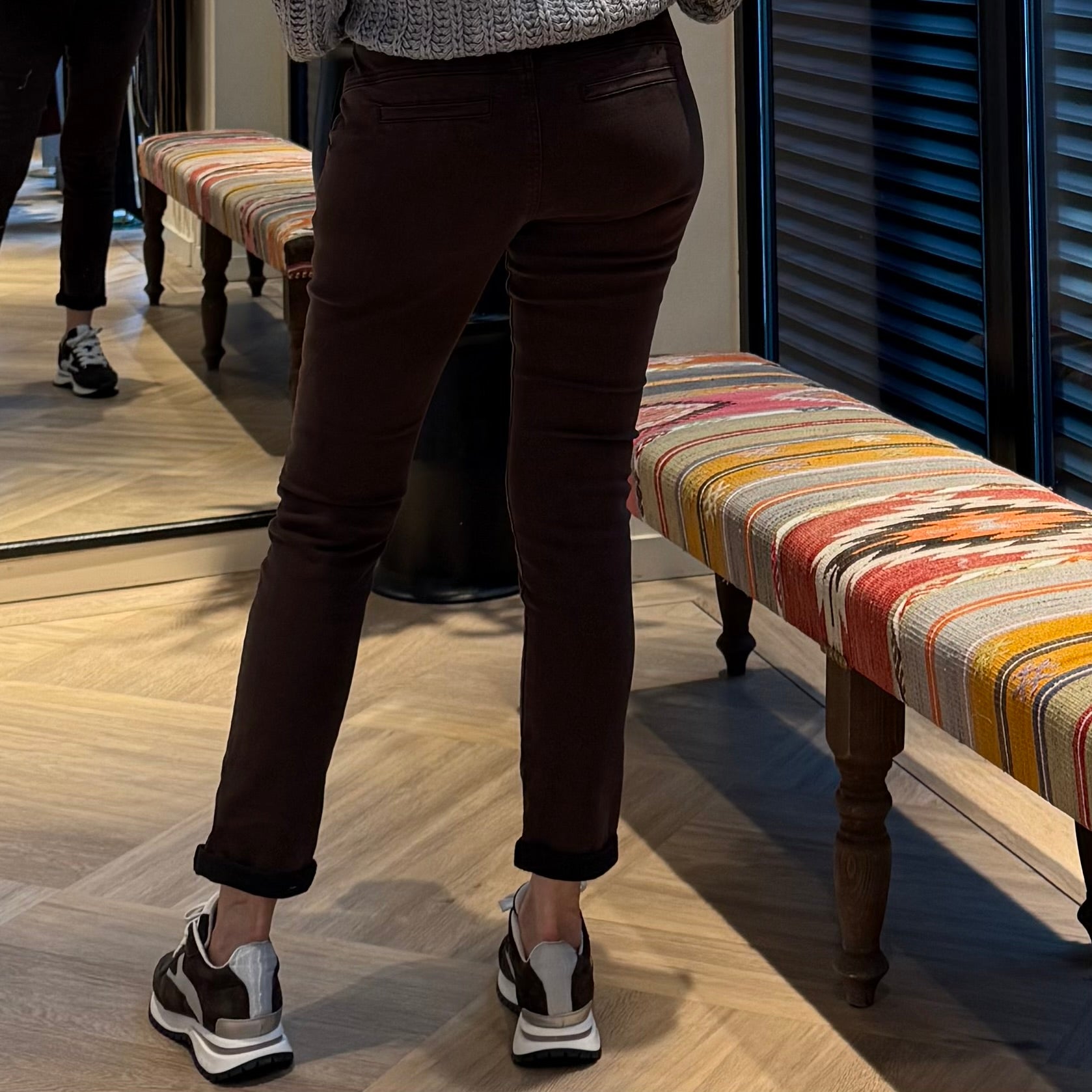 Red Button Broek Tessy Brown - Peet kleding