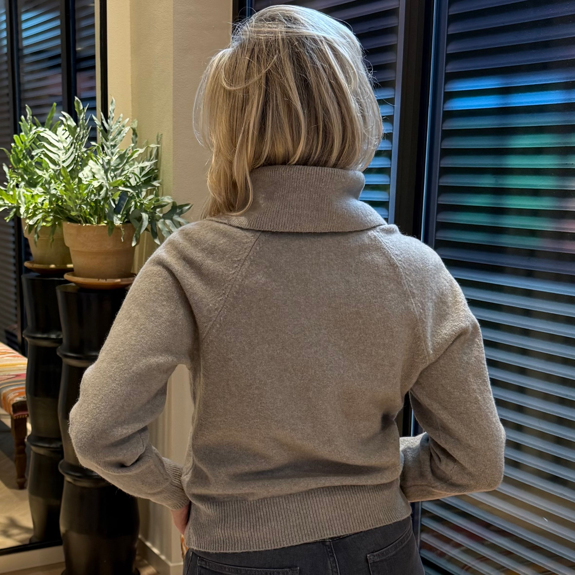 Yaya Trui Rits Grijs - Peet kleding