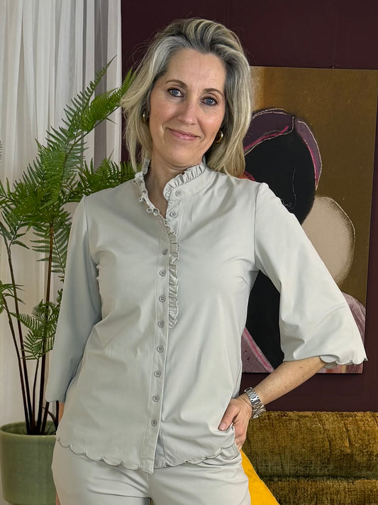 Triple Nine - Travel Blouse Chloé Beige - 5937 - Peet kleding