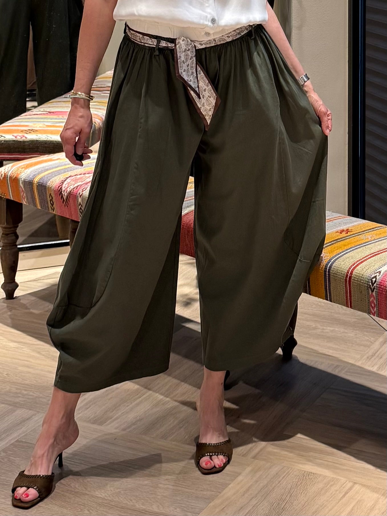Broek Carol Barrel Army - Peet kleding