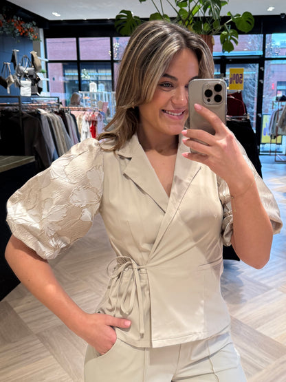 Triple Nine - Travel Blazer Léa Beige - 3910 - Peet kleding