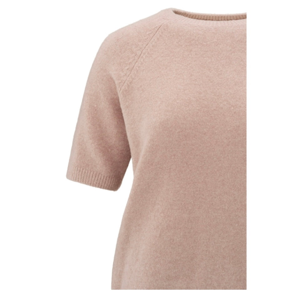 Yaya Trui Korte Mouw Dusty Pink - Peet kleding