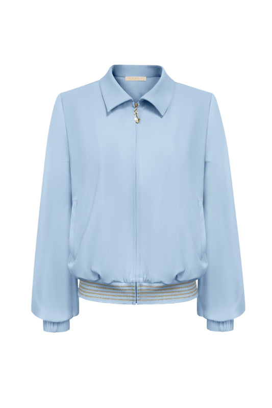 Triple Nine Travel Jas Nina Lichtblauw - 92406 - Peet kleding