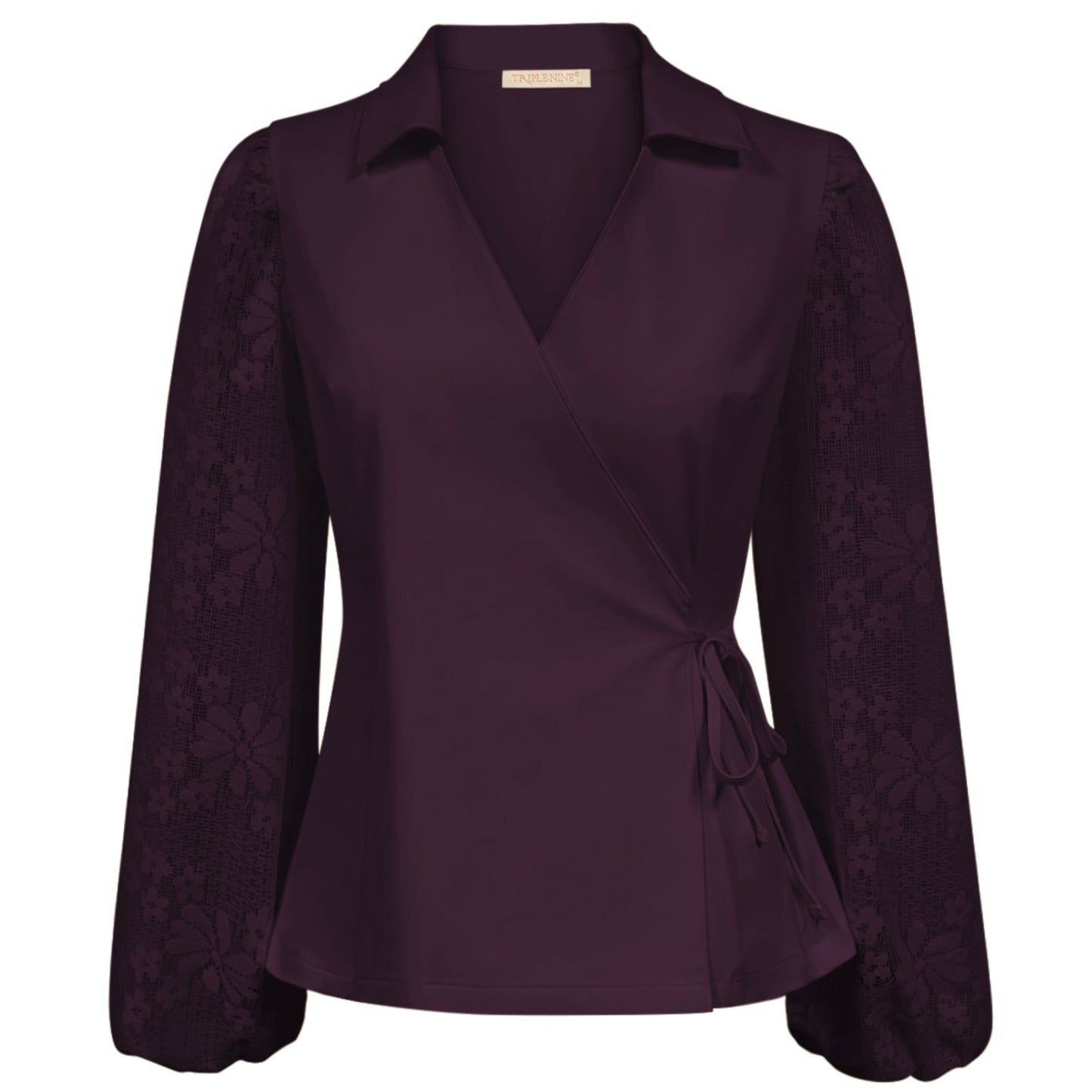 Triple Nine - Travel Top Mylene Aubergine - 6925 - Peet kleding