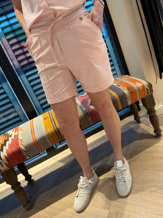 Triple Nine Travel Korte Broek Goldie Poederroze - 2504 - Peet kleding