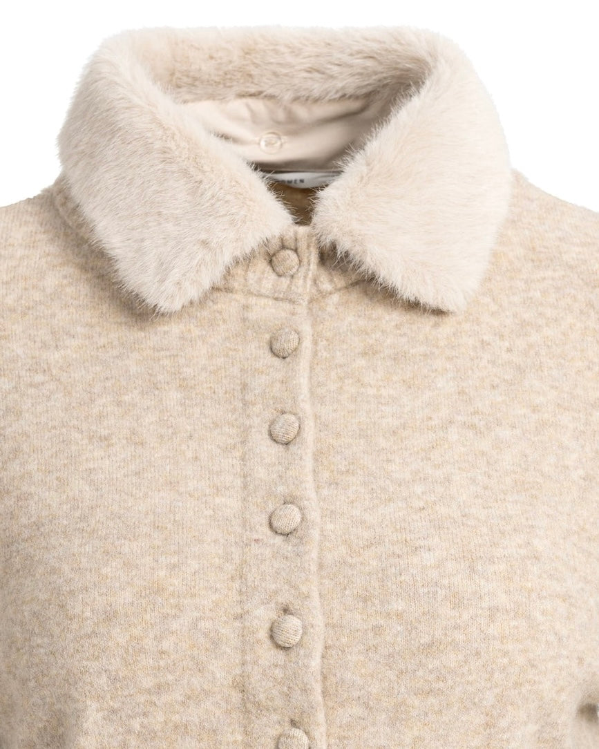 Yaya Vest Light Beige Melange - Peet kleding