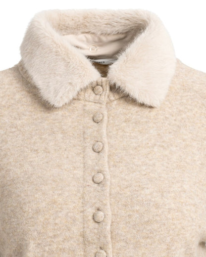 Yaya Vest Light Beige Melange - Peet kleding