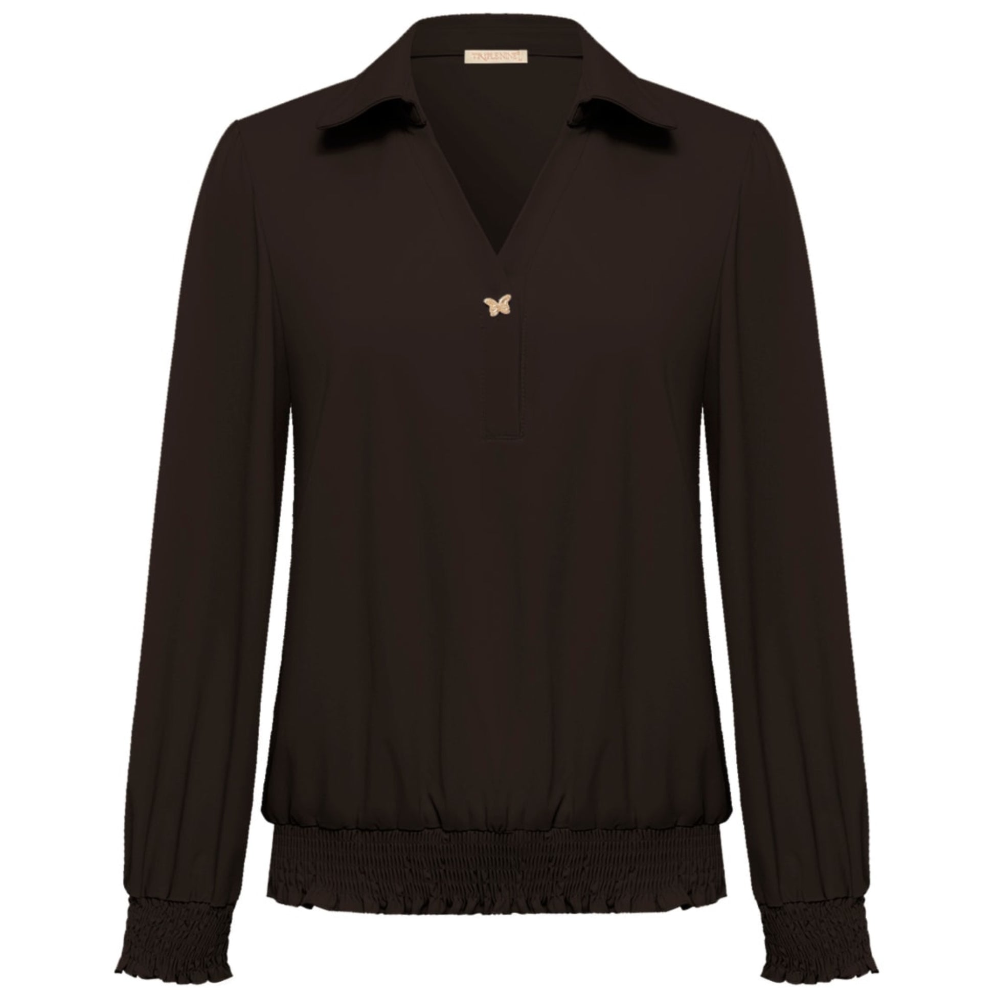 Triple Nine - Travel Top Bobby Donkerbruin - 6936 - Peet kleding