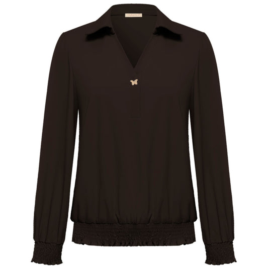 Triple Nine - Travel Top Bobby Donkerbruin - 6936 - Peet kleding