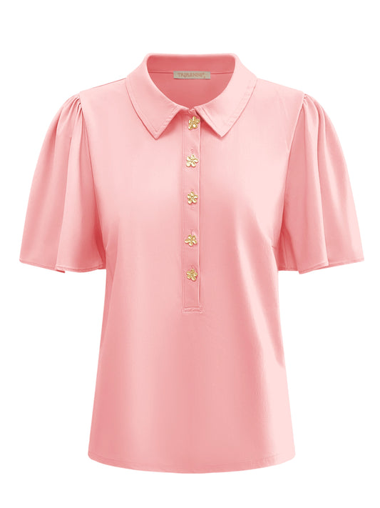 Triple Nine Travel Top Melodie Poederroze - 6942 - Peet kleding