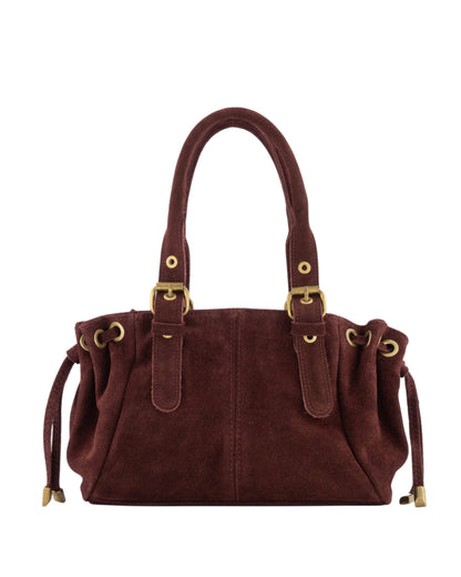 Tas Reva Suede Bordeaux - Peet kleding