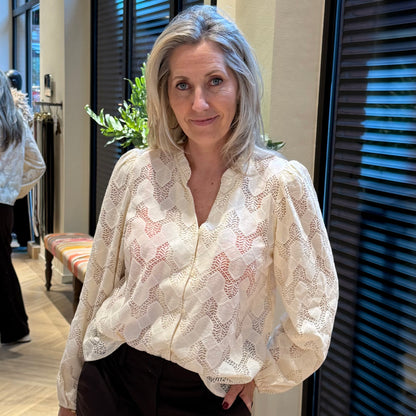 Ichi Blouse Junela Offwhite