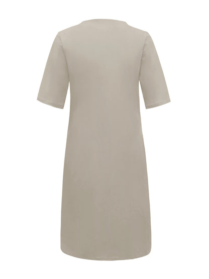 Triple Nine - Travel Jurk Indy Beige - 51805 - Peet kleding