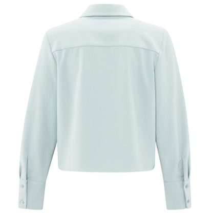 Yaya Cropped Blouse Grijs - Peet kleding