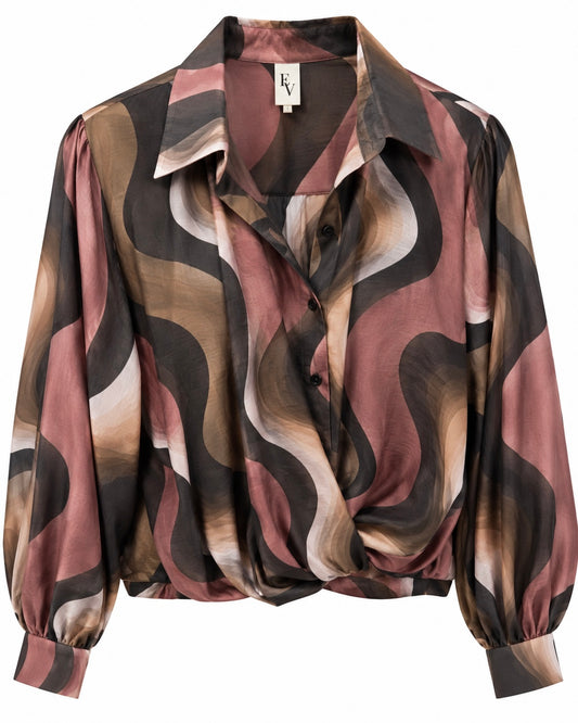 Blouse Dani Wave Stone - Peet kleding