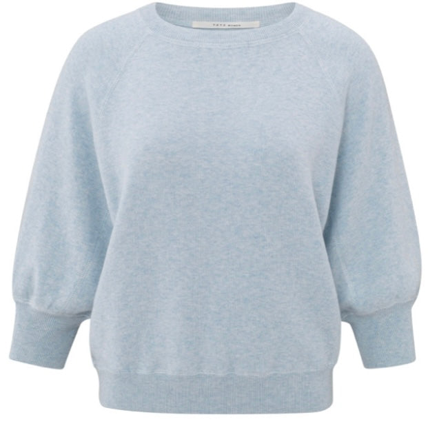 Yaya Trui 3/4 Mouw Dawn Blue - Peet kleding