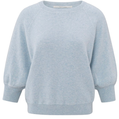 Yaya Trui 3/4 Mouw Dawn Blue - Peet kleding