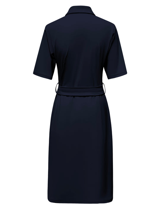 Triple Nine Travel Jurk Anne Navy - 51825 - Peet kleding