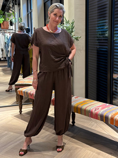 Broek Amber Ballon Bruin - Peet kleding