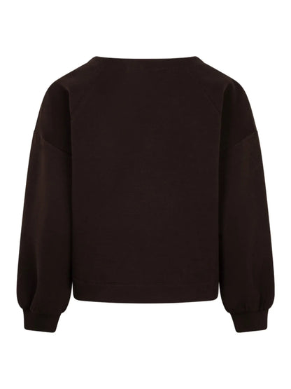 Red Button Skyler Top Scuba Espresso - Peet kleding