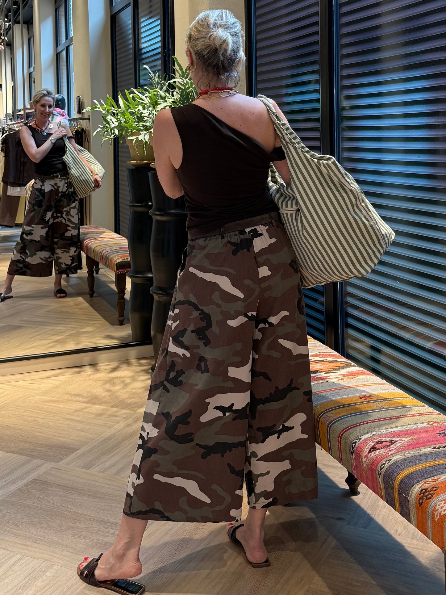 Broek Culotte Camouflage - Peet kleding